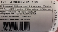 Dogmeat 4 dieren balans 1 kg