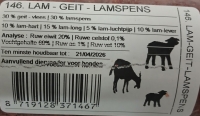 Dogmeat Lam-Geit-Pens 1kg