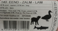 Dogmeat eend-zalm-lam 1 kg