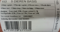 Dogmeat 5 dieren basis 1 kg