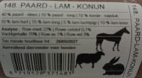 Dogmeat   Paard-Lam-Konijn 1 kg